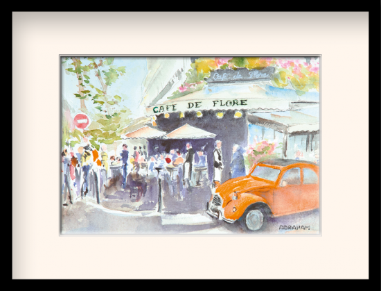 2cv au cafe de flore